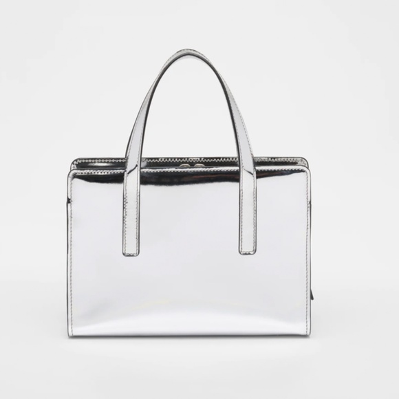Prada Mini Spazzolato Re-Edition 1995 Bag Metallic Silver - Picture 3 of 16